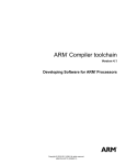 ARM Compiler toolchain Developing Software for ARM Processors