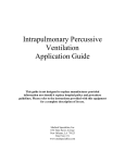 Intrapulmonary Percussive Ventilation Application Guide