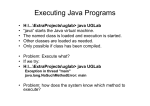 Executing Java Programs