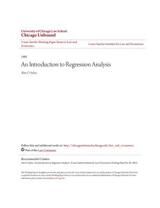 An Introduction to Regression Analysis