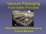 Vacuum Packaging Module - the Minnesota Department of Agriculture