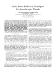 Static Power Reduction Techniques for Asynchronous Circuits