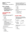 air masses and fronts cloud types