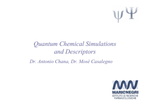 Quantum Chemical Simulations and Descriptors
