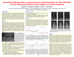 Quantitative Morphometry on Spinal X-rays