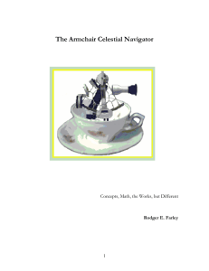INTRODUCTION TO CELESTIAL NAVIGATION