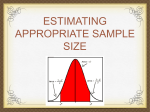 38. COMPUTING FOR THE SAMPLE SIZE TO ESTIMATE