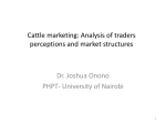 Cattle marketing: understanding traders perceptions and market