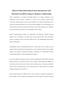 Huawei Videoconferencing System Interoperates with Microsoft