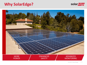 Why SolarEdge? - Amazon Web Services