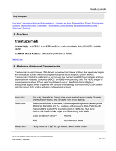trastuzumab - Cancer Care Ontario