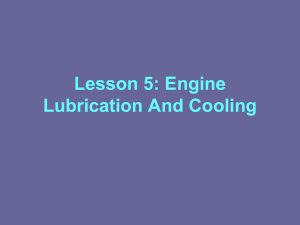 Engine Lubrication And Cooling