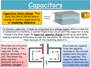 Capacitors - need help with revision notes?