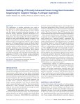 Mutation Profiling of Clinically Advanced Cancers Using Next