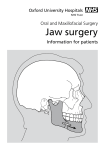 Jaw surgery - Oxford University Hospitals