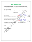 WORK ENERGY THEOREM