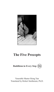 The Five Precepts - Fo Guang Shan International Translation Center
