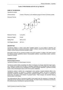 Product Information – Australia GenRx CYPROTERONE ACETATE