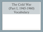 The Cold War (Part I, 1945