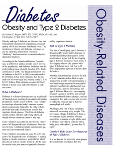 Obesity and Type 2 Diabetes