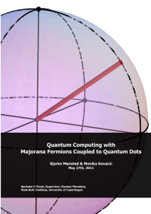 Quantum Computing with Majorana Fermions Coupled to