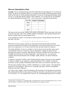 Discrete Data