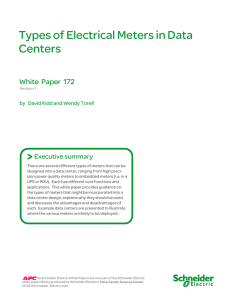 Types of Electrical Meters in Data Centers