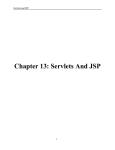 Servlets And JSP