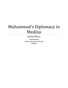 Muhammad`s Diplomacy in Medina