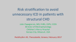 Risk stra2fica2on to avoid unnecessary ICD in pa2ents with