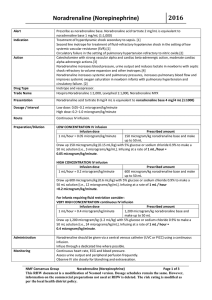 Noradrenaline (Norepinephrine) 2016