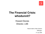 Howard Davies public lecture - Reserve Bank of New Zealand