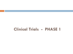 Clinical Trials PHASE 1