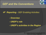 UNDP Presentation - Global Environment Facility