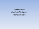 Middle East (Conflict/Oil/Water) Review Game