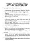 fire department regulations for trade show