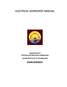 STUDY OF VARIOUS ELECTRICAL SYMBOLS AND TOOLS