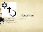 Monotheism - Mrs. Miller-FALA