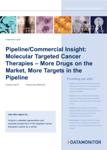 Pipeline/Commercial Insight: Molecular Targeted Cancer