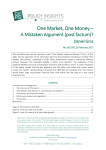 One Market, One Money – - Archive of European Integration