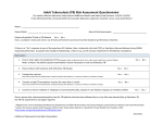 (TB) Risk Assessment - California Tuberculosis Controllers