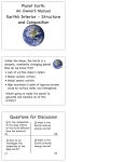 Earth`s Interior Structure