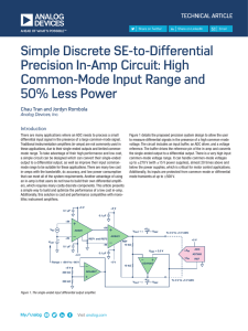 Simple Discrete SE-to-Differential Precision In