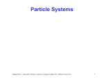 Particle systems - UBC Computer Science