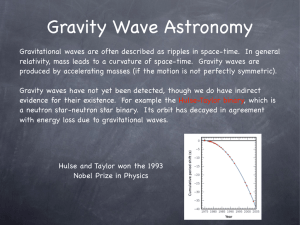 Lecture 18, Gravitational Waves, Future Missions and