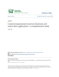 Current measurement in power electronic and