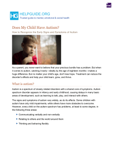 Does My Child Have Autism? How to Recognize the Early Signs and