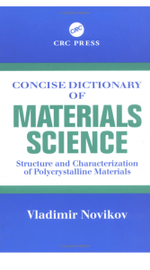CONCISE DICTIONARY OF MATERIALS SCIENCE Structure and