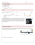 First Condition of Equilibrium Torque Second condition of equilibrium