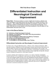 Neurological Constructs - Differentiated Instruction